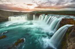 Iceland godafoss waterfall